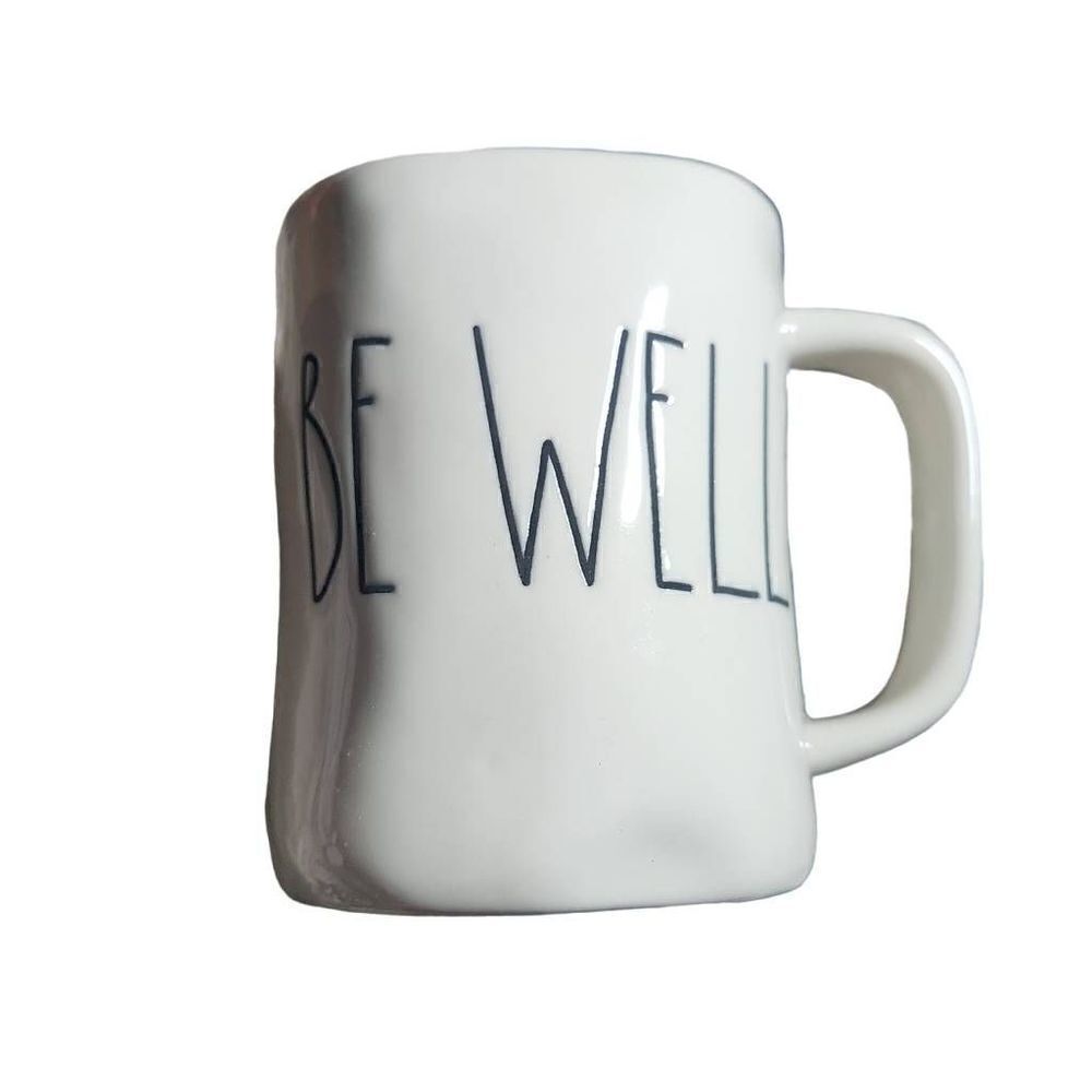 Rae Dunn Artisan Collection White Black Be Well Mug